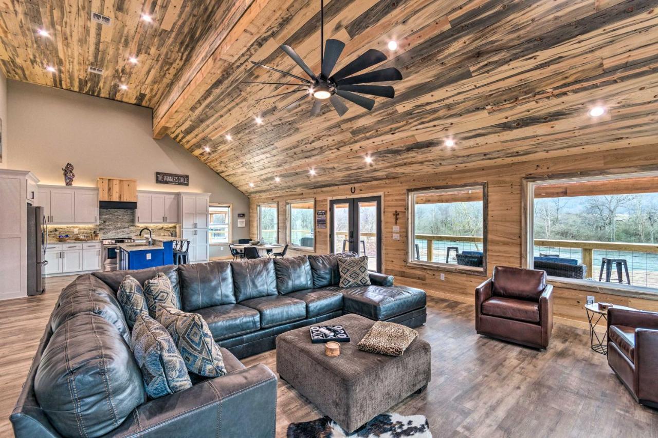 Upscale Riverfront Home With Beach And Fire Pit! Glenwood Eksteriør billede