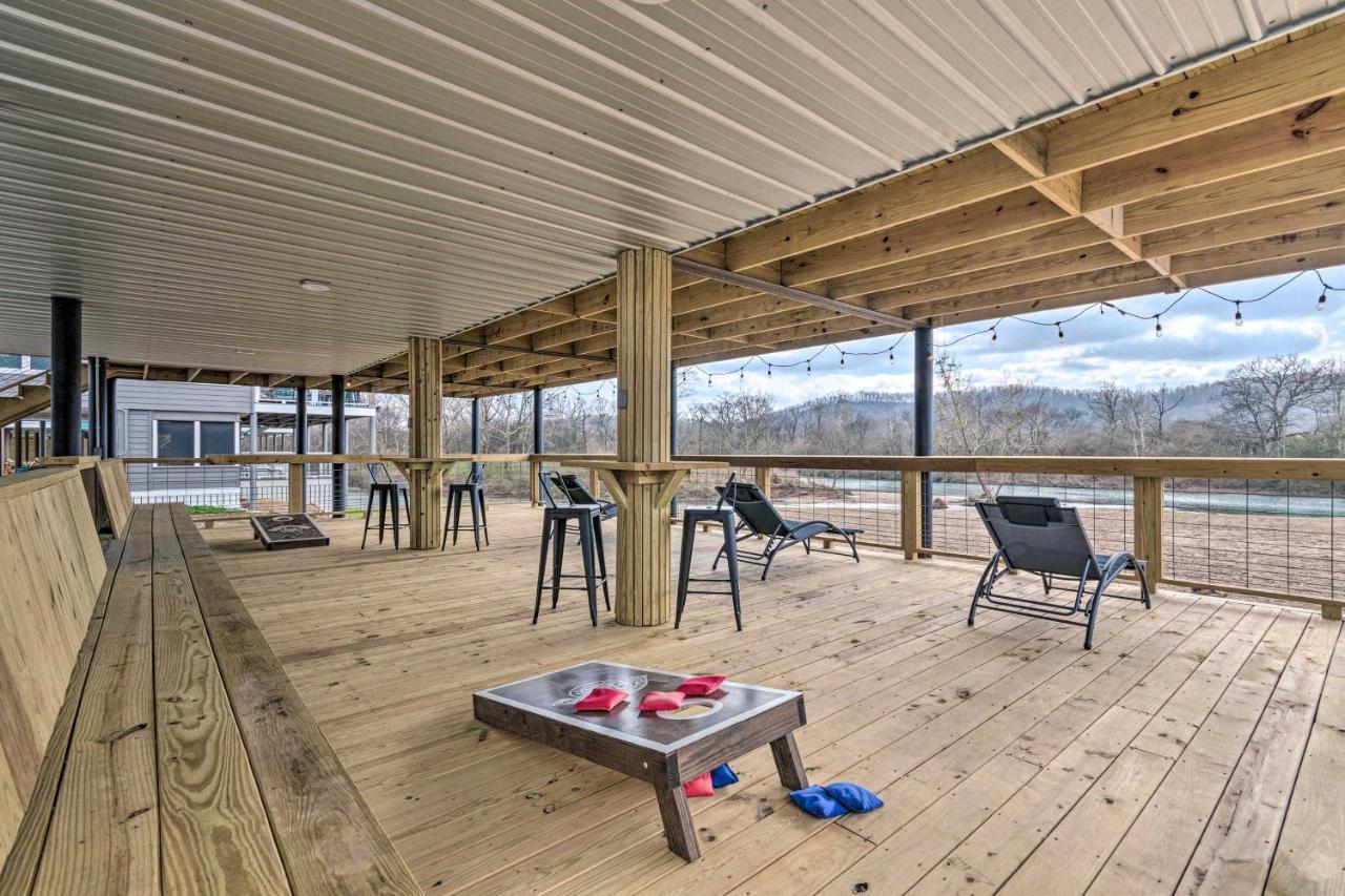 Upscale Riverfront Home With Beach And Fire Pit! Glenwood Eksteriør billede